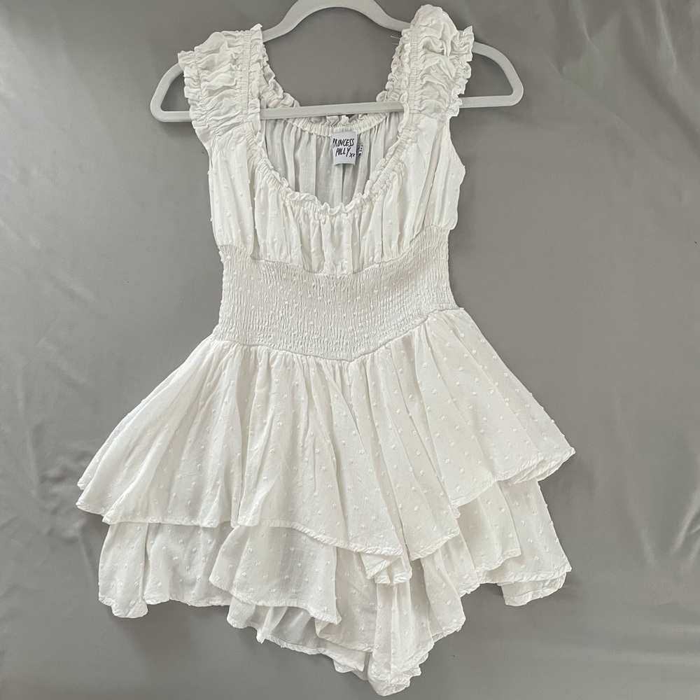 Princess Polly the Love Galore Romper White